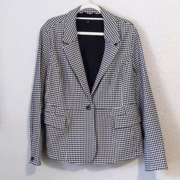 Lane Bryant Houndstooth Blazer Size 